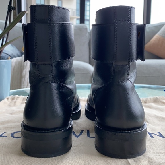 Louis Vuitton Combat Boots Sz 36.5 - Picture 3 of 5